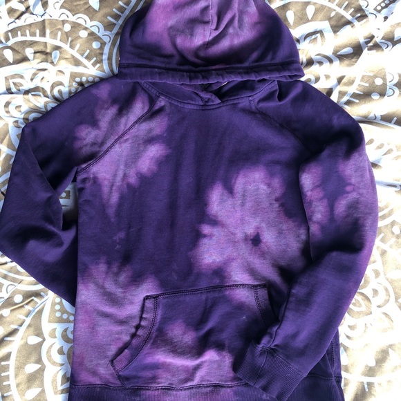 Garage hand dyed purple hoodie - Picture 3 of 4